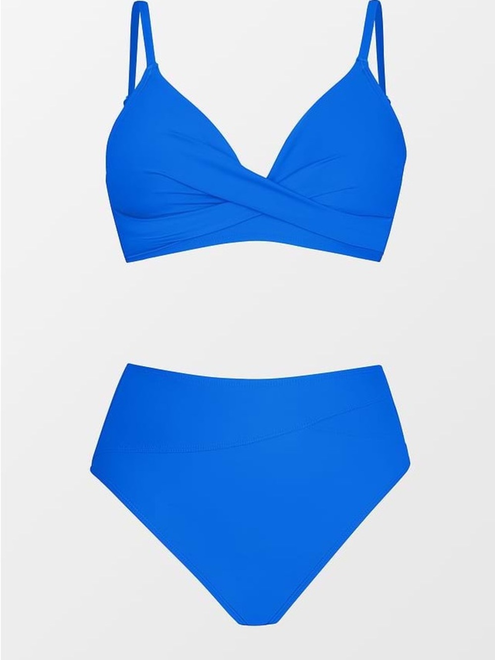 New Blue Women's High-Waist Bikini Set
